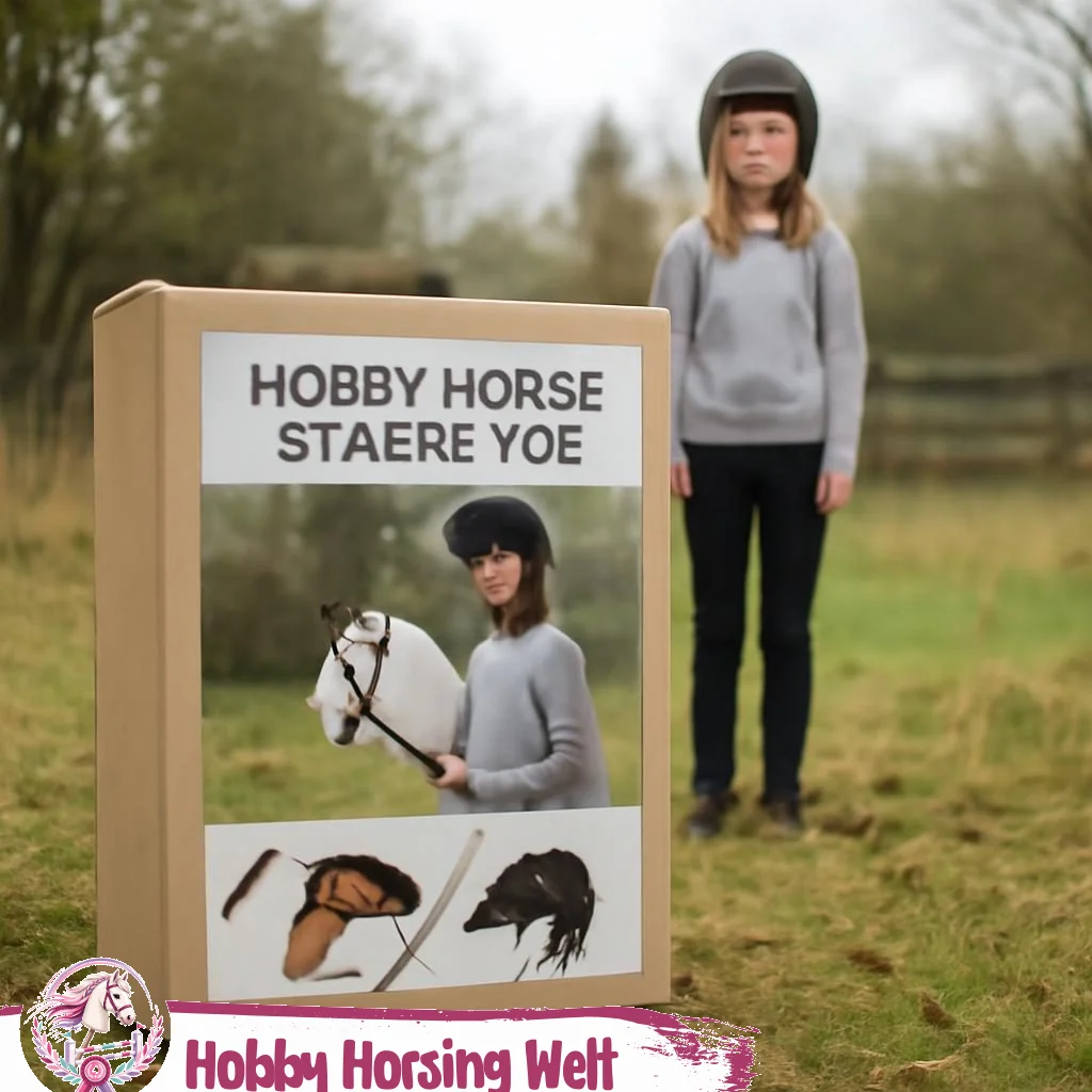 Hobby-Horse-Starterset mit Stickpferd, Sattel, Strick und Übungsanleitung