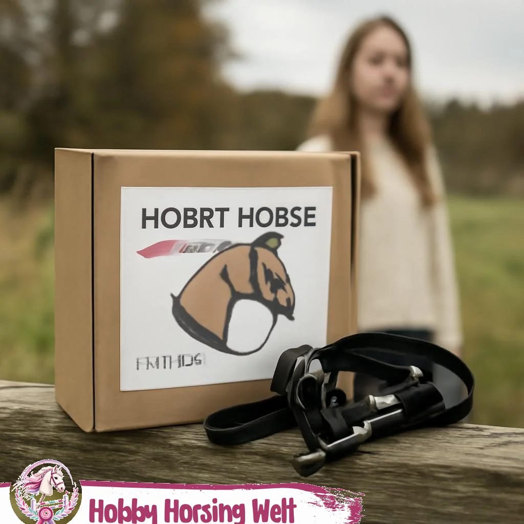 Hobby-Horse-Zubehör-Set mit Sattel, Zaumzeug und Pflegeutensilien